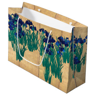 Bolsa De Regalo Grande Irises japoneses (detalle), Ogata Kōrin
