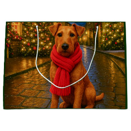 Bolsa De Regalo Grande Irish Terrier Holiday