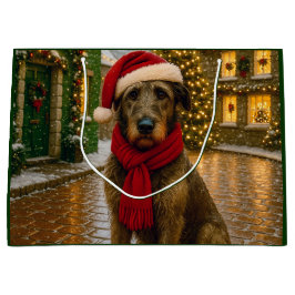 Bolsa De Regalo Grande Irish Wolfhound Holiday