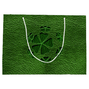 Bolsa De Regalo Grande Irlandés CloverBall de la Cuero-Mirada