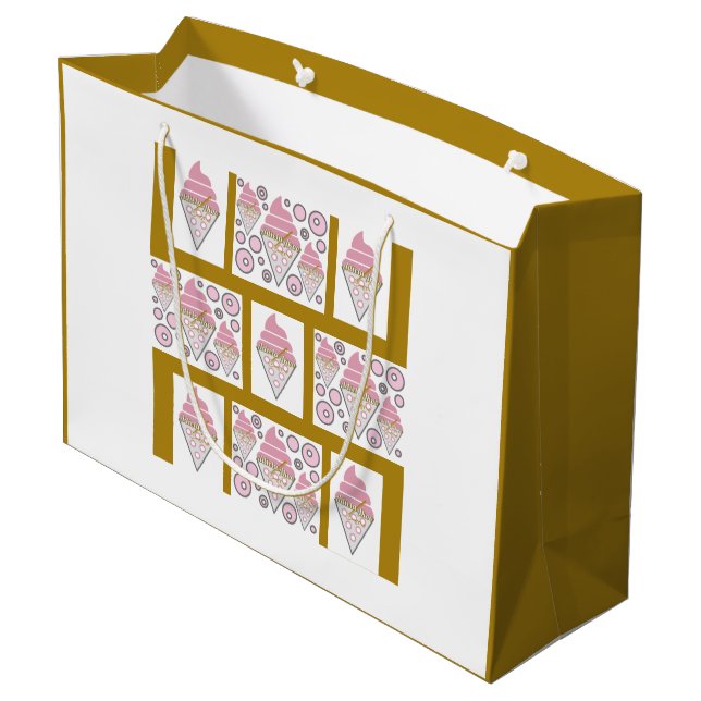 Bolsa De Regalo Grande Irresistible licencia de helado en Caramel (Angulo reverso)