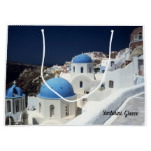 Isla Santorini, bolso del regalo de Grecia