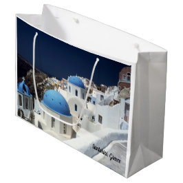 Bolsa De Regalo Grande Isla Santorini, bolso del regalo de Grecia