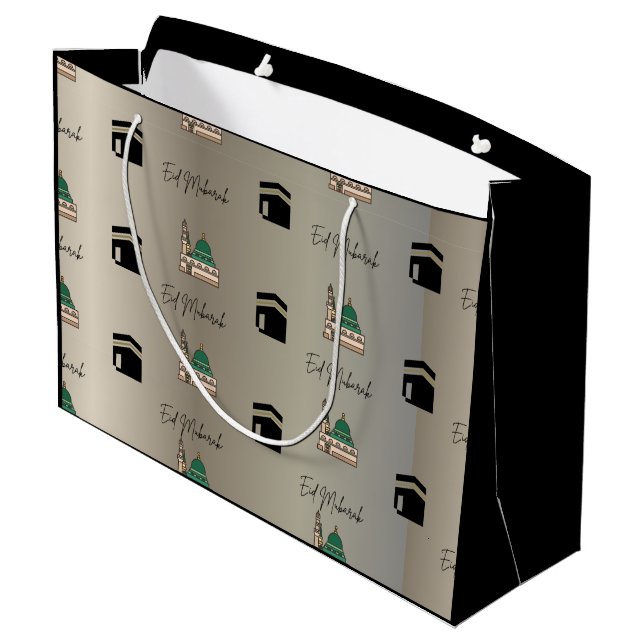 Bolsa De Regalo Grande Islamic Gift Bags | Eid Mubarak Presents (Angulo reverso)