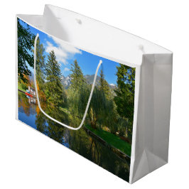 Bolsa De Regalo Grande Itillo del estanque de otoño