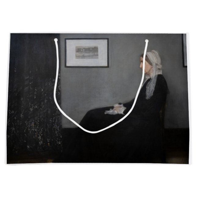 Bolsa De Regalo Grande James Whistler - Retrato de la madre del artista (Anverso)