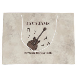 Bolsa De Regalo Grande Jams-Brewing Rockin' Riffs-Coffee-Guitar-