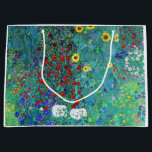 Bolsa De Regalo Grande Jardín de granja con girasoles, Gustav Klimt<br><div class="desc">Gustav Klimt (14 de julio de 1862 - 6 de febrero de 1918) era un pintor simbolista austríaco y uno de los miembros más destacados del movimiento secesión de Viena. Klimt es conocido por sus pinturas, murales, bocetos y otros objetos artísticos. Además de sus obras figurativas, que incluyen alegorías y...</div>