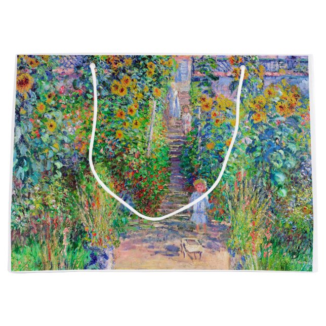 Bolsa De Regalo Grande Jardín del artista, Monet (Anverso)