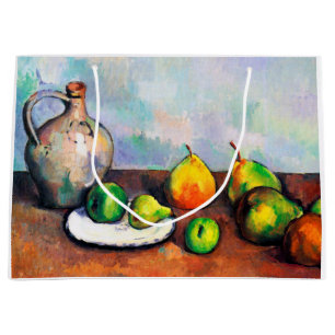 Bolsa De Regalo Grande Jarra y Frutas, Paul Cezanne