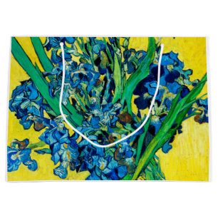 Bolsa De Regalo Grande Jarrón con Iris, Van Gogh