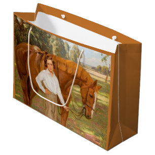 Bolsa De Regalo Grande Jazmín el caballo (por Algernon Talmage)
