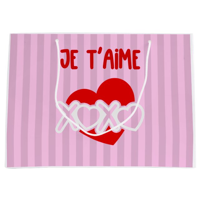Bolsa De Regalo Grande Je t'aime (Anverso)