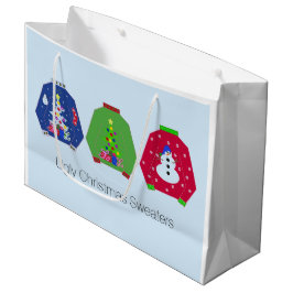 Bolsa De Regalo Grande Jerséis Feos de Navidad
