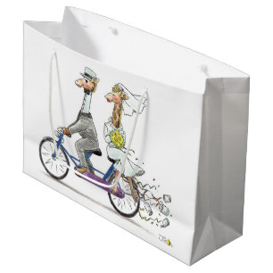 Bolsa De Regalo Grande jirafas de los pares del boda