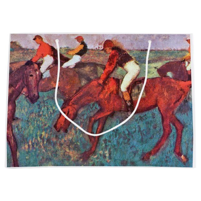 Bolsa De Regalo Grande Jockey y caballo, Edgar Degas (Anverso)