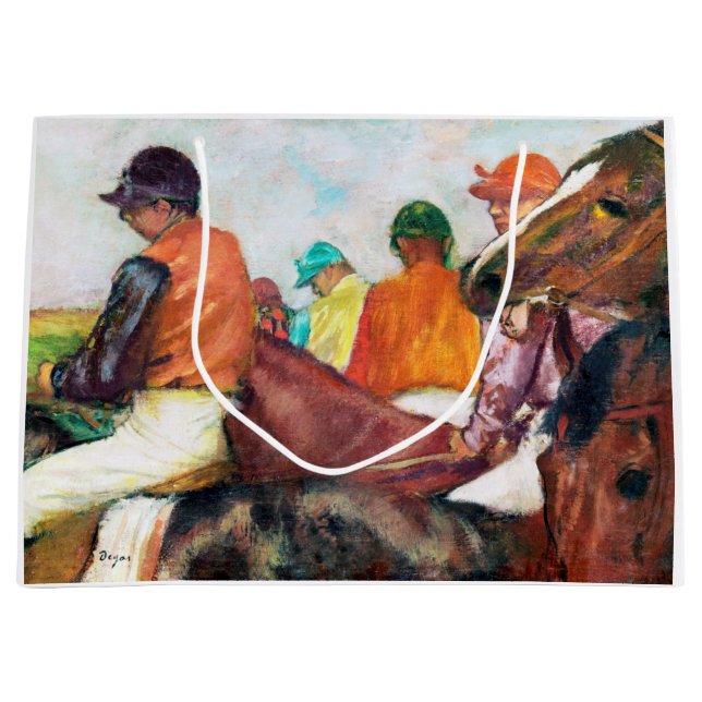 Bolsa De Regalo Grande Jockey y caballo, Edgar Degas (Anverso)