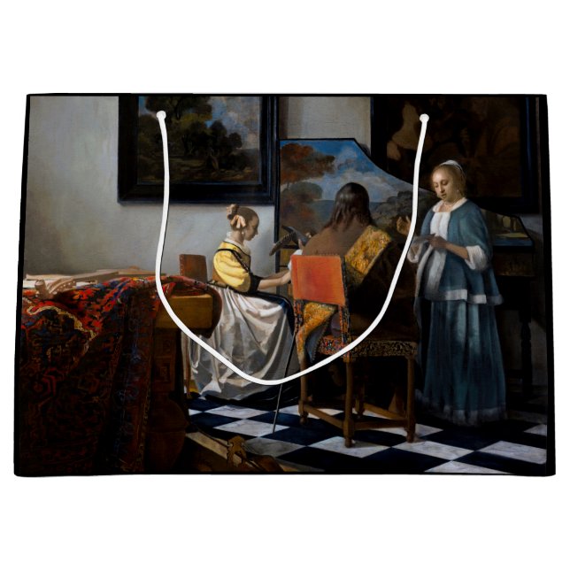 Bolsa De Regalo Grande Johannes Vermeer - El concierto (Anverso)