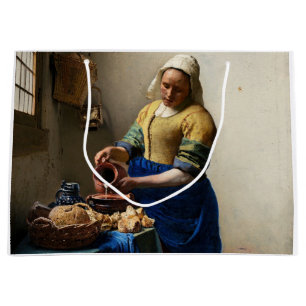 Bolsa De Regalo Grande Johannes Vermeer - La Milkmaid
