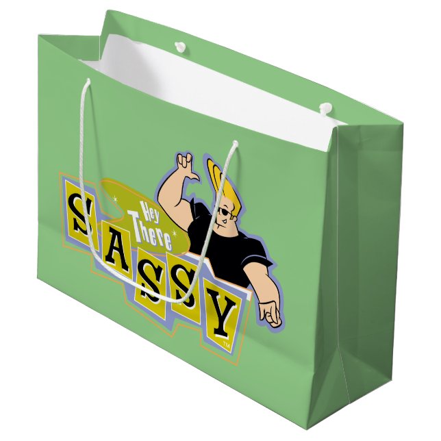 Bolsa De Regalo Grande Johnny Bravo - Hey There Sassy (Angulo Anverso)
