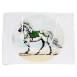 Bolsa De Regalo Grande Jol Navidades Caballo Islandés