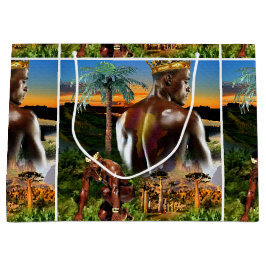 Bolsa De Regalo Grande Joven rey africano