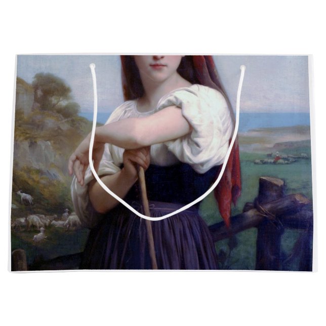 Bolsa De Regalo Grande Jóvenes pastoras, Bouguereau (Anverso)