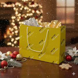 Bolsa De Regalo Grande Joyful Holiday Spirit Festive Merry Christmas