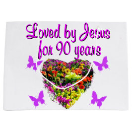 BOLSA DE REGALO GRANDE JOYOUS DE 90 AÑOS