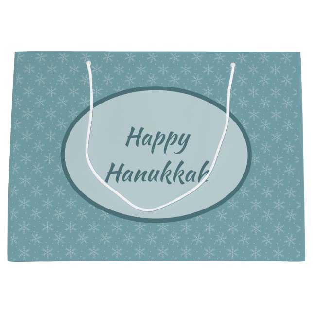 Bolsa De Regalo Grande Joyous Hanukkah (Anverso)