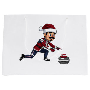 Bolsa De Regalo Grande Jugador de Curling Cascanueces Festejo Deportes de