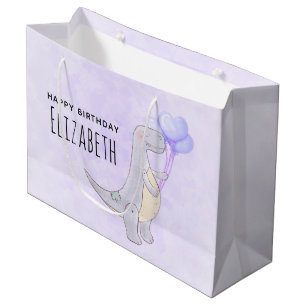 Bolsa De Regalo Grande Juguete de dinosaurios de rex tiranosaurio con glo