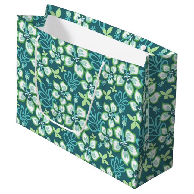 BOLSA DE REGALO GRANDE JUNGLE SURF (COMBO VERDE AZULADO) (Angulo Anverso)