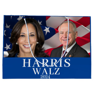 Bolsa De Regalo Grande Kamala Harris Y Tim Walz 2024