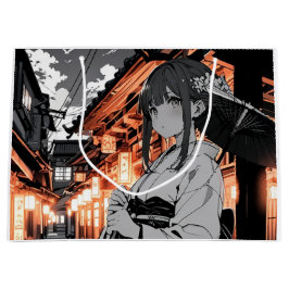 Bolsa De Regalo Grande KAWAII Japanese Girl Paper bag