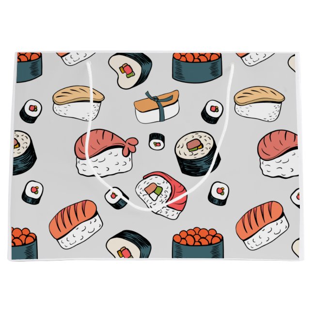 Bolsa De Regalo Grande kawaii sushi rolls Gift Bag (Anverso)