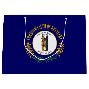 Bolsa De Regalo Grande Kentucky: Bandera estatal de la Commonwealth de Bl