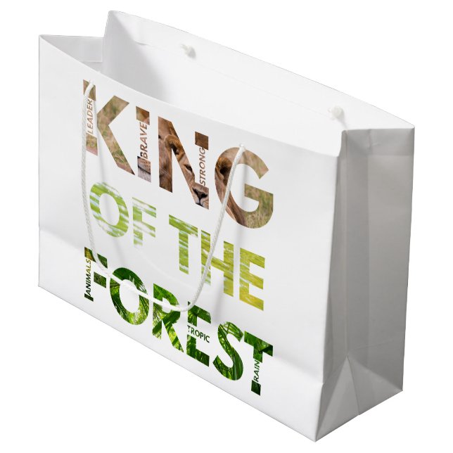 Bolsa De Regalo Grande King of the Forest (Angulo Anverso)