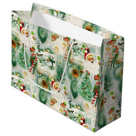 Bolsa De Regalo Grande Kitschmas Nostálgico