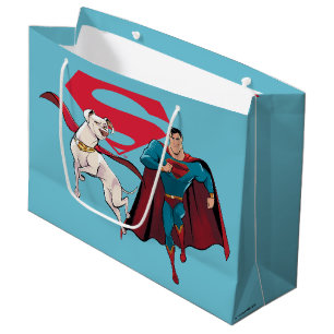 Bolsa De Regalo Grande Krypto y Superman