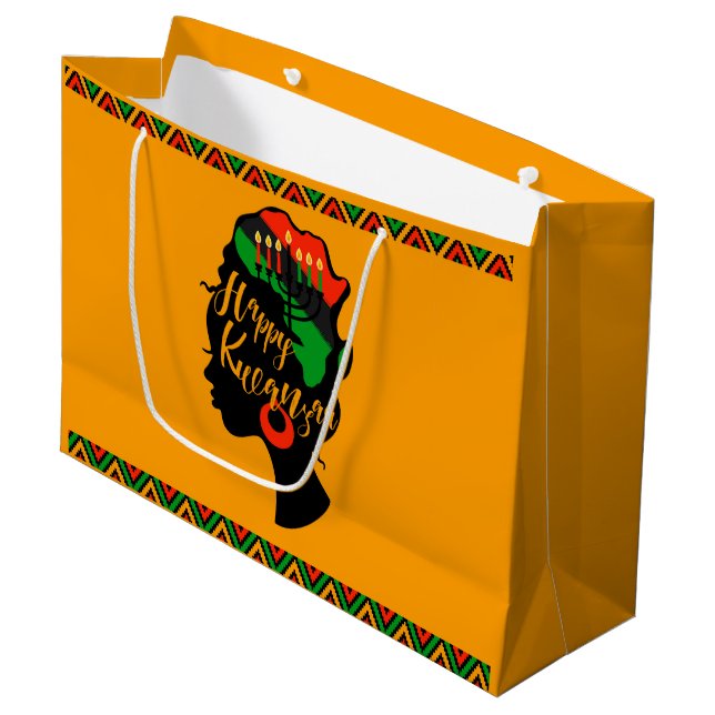 Bolsa De Regalo Grande Kwanzaa (Angulo Anverso)