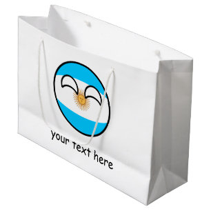 Bolsa De Regalo Grande La Argentina Geeky que tiende divertida