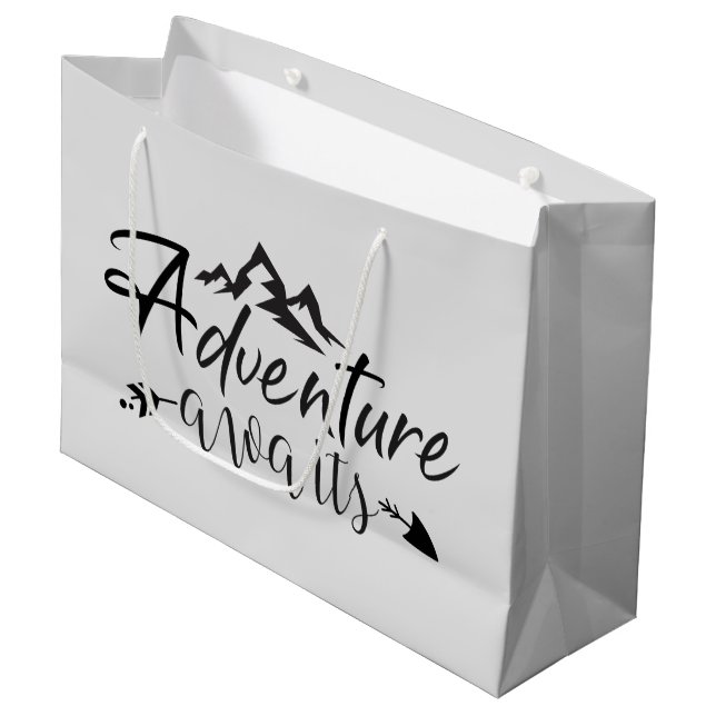 Bolsa De Regalo Grande la aventura genial espera el arte de la palabra  (Angulo Anverso)