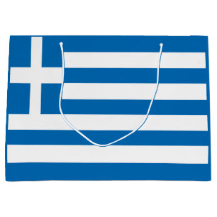 Bolsa De Regalo Grande La bandera nacional de Grecia