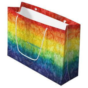 Bolsa De Regalo Grande La bandera teñida con efecto tie-dye de SlipperyJo