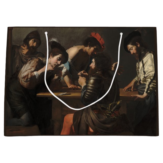 Bolsa De Regalo Grande La barata y los soldados mercenarios jugando carta (Anverso)