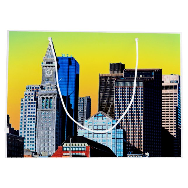 Bolsa De Regalo Grande La Casa Personalizado Boston Poster Magnet (Reverso)