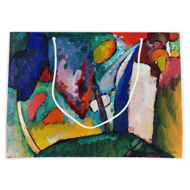 Bolsa De Regalo Grande La cascada, Wassily Kandinsky (Anverso)