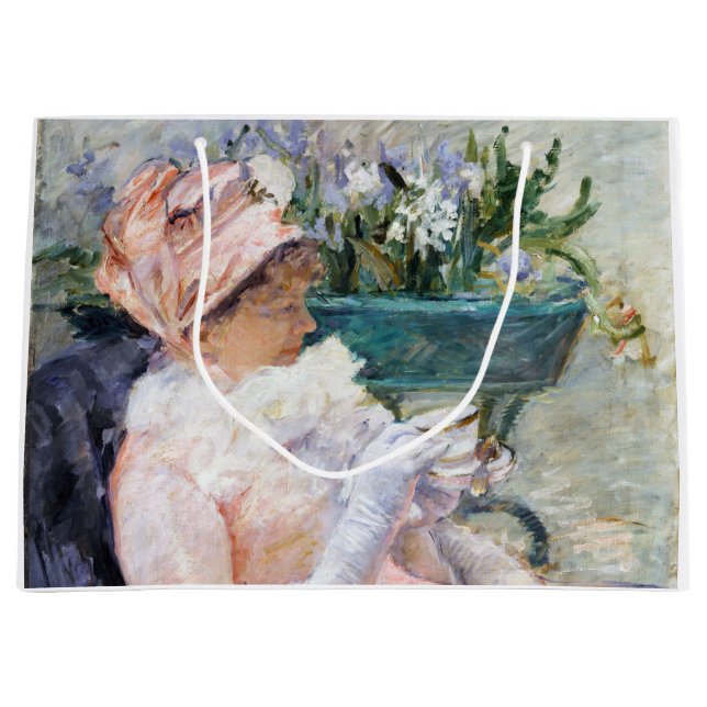 Bolsa De Regalo Grande La Copa del Té, Mary Cassatt (Anverso)