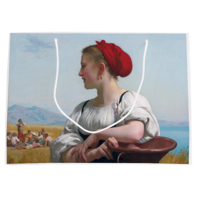 Bolsa De Regalo Grande La cosecha, Bouguereau (Anverso)
